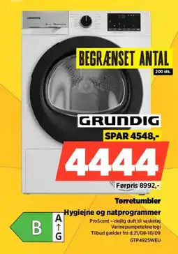 Power Grundig tørretumbler tilbud