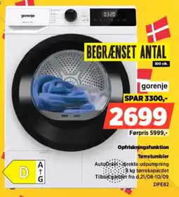 Power gorenje tørretumbler tilbud