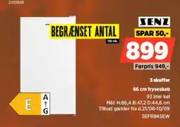 Power Senz 86 cm fryseskab tilbud