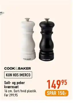 Imerco COOK&BAKER Salt- og peber kværnsæt tilbud
