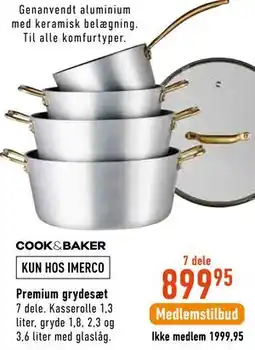 Imerco COOK&BAKER Premium grydesæt tilbud