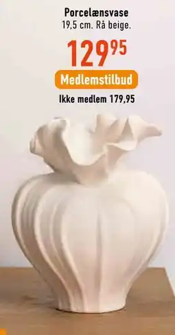 Imerco Porcelænsvase tilbud