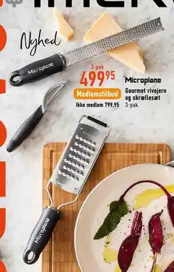 Imerco Microplane Gourmet rivejern og skrællesæt tilbud