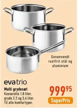 Imerco eva trio Multi grydesæt tilbud