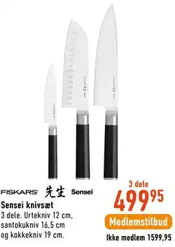 Imerco FISKARS Sensei knivsæt tilbud