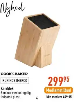 Imerco COOK&BAKER Knivblok tilbud