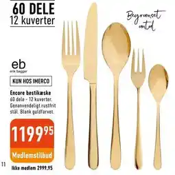 Imerco Encore bestikæske tilbud