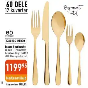 Imerco Encore bestikæske tilbud