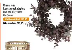 Imerco Krans med kunstig eukalyptus tilbud