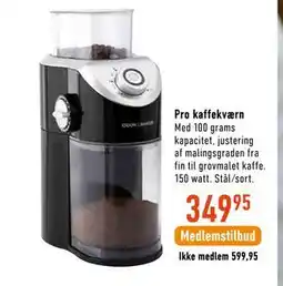 Imerco Pro kaffekværn tilbud