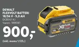 Davidsen DeWalt flexvolt batteri 18/54 v - 9,0 ah tilbud