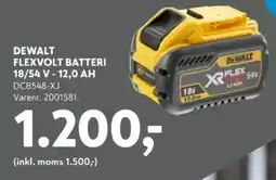 Davidsen DeWalt flexvolt batteri tilbud