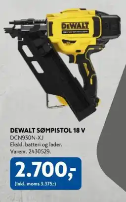 Davidsen DeWalt sømpistol 18 v tilbud