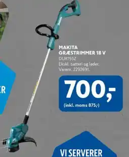 Davidsen Makita græstrimmer 18 v dur193z tilbud