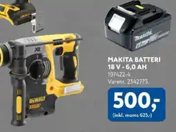Davidsen Makita batteri 18 v - 6,0 ah tilbud