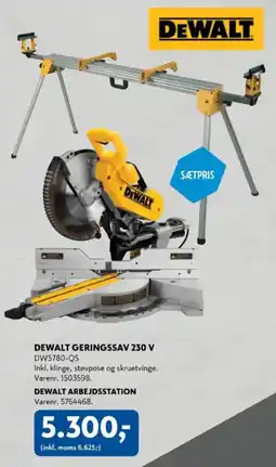 Davidsen DeWalt geringssav 230 v tilbud