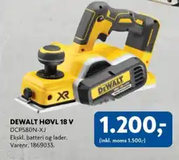 Davidsen DeWalt høvl 18 v tilbud