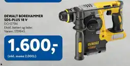 Davidsen DeWalt borehammer sdS-plus 18 v dch273n tilbud