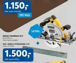Davidsen DeWalt rundsav 18 v tilbud