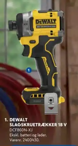 Davidsen DeWalt slagskruetrækker 18 v dcf860n-xj tilbud