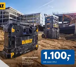 Davidsen DeWalt tstak radio 18 v tilbud