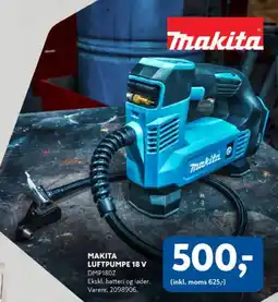 Davidsen Makita luftpumpe 18 v dmp180z tilbud