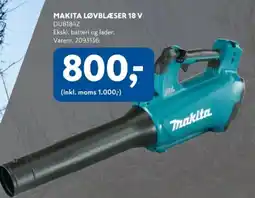 Davidsen Makita løvblæser 18 v tilbud