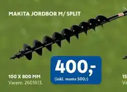 Davidsen Makita jordbor m/ split tilbud