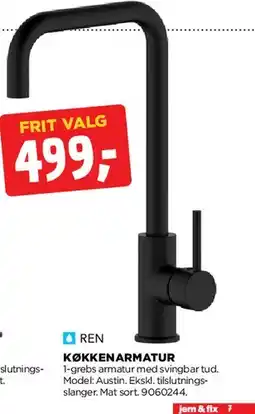 jem & fix REN Køkkenarmatur tilbud
