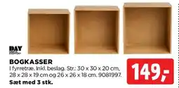 jem & fix Bogkasser (sæt med 3) tilbud