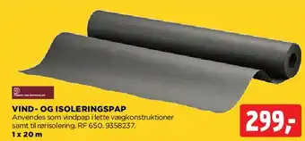 jem & fix VIND- OG ISOLERINGSPAP tilbud