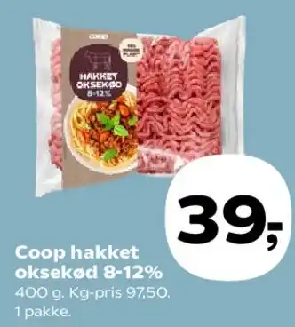 SuperBrugsen Coop hakket oksekød 8-12% tilbud