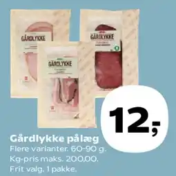 Kvickly Gårdlykke pålæg tilbud
