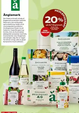 Kvickly Änglamark - Medlemsrabatt 20% tilbud