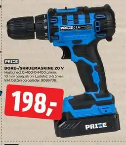 jem & fix BORE-/SKRUEMASKINE 20 V tilbud