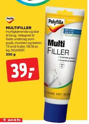 jem & fix MULTIFILLER tilbud