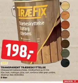 jem & fix TRANSPARENT TRÆBESKYTTELSE tilbud