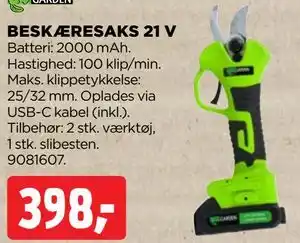 jem & fix BESKÆRESAKS 21 V tilbud