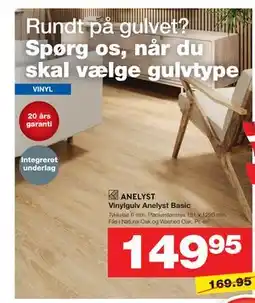 Bauhaus Vinylgulv Anelyst Basic tilbud