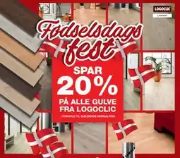 Bauhaus SPAR 20% PÅ ALLE GULVE FRA LOGOCLIC tilbud