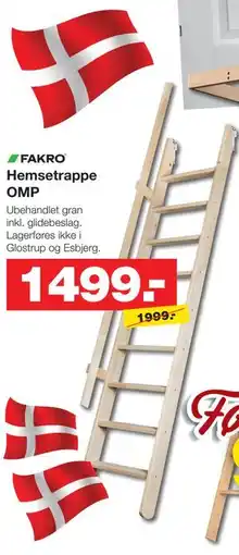 Bauhaus FAKRO Hemsetrappe OMP tilbud