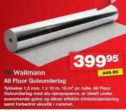 Bauhaus Wallmann All Floor Gulvunderlag tilbud