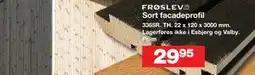 Bauhaus Sort facadeprofil tilbud