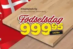 Bauhaus Arbejdsplade Eg tilbud
