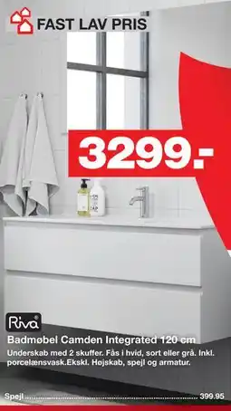 Bauhaus Badmøbel Camden Integrated 120 cm tilbud
