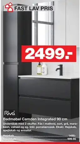 Bauhaus Badmøbel Camden Integrated 90 cm tilbud