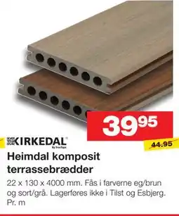 Bauhaus Heimdal komposit terrassebrædder tilbud