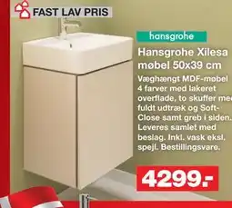 Bauhaus Hansgrohe Xilesa møbel 50x39 cm tilbud