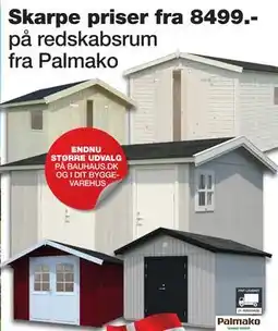 Bauhaus redskabsrum fra Palmako tilbud