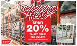 Bauhaus SPAR 20% PÅ ALT FOLIE FRA DC-FIX tilbud